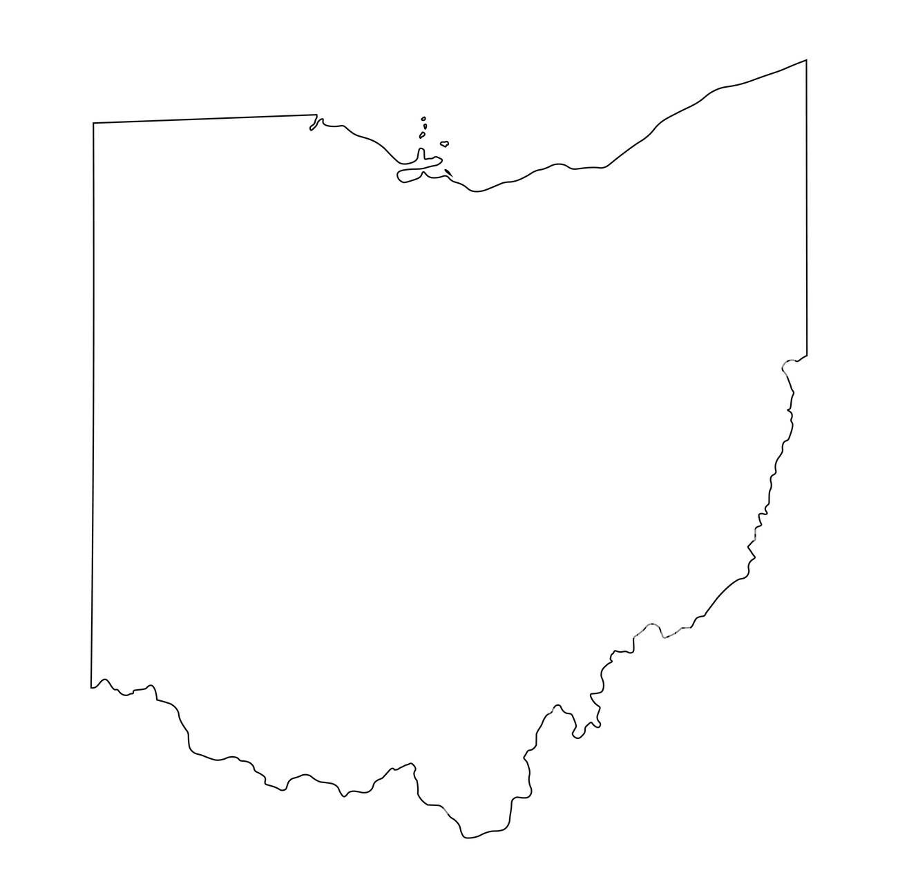 Ohio-outline-map