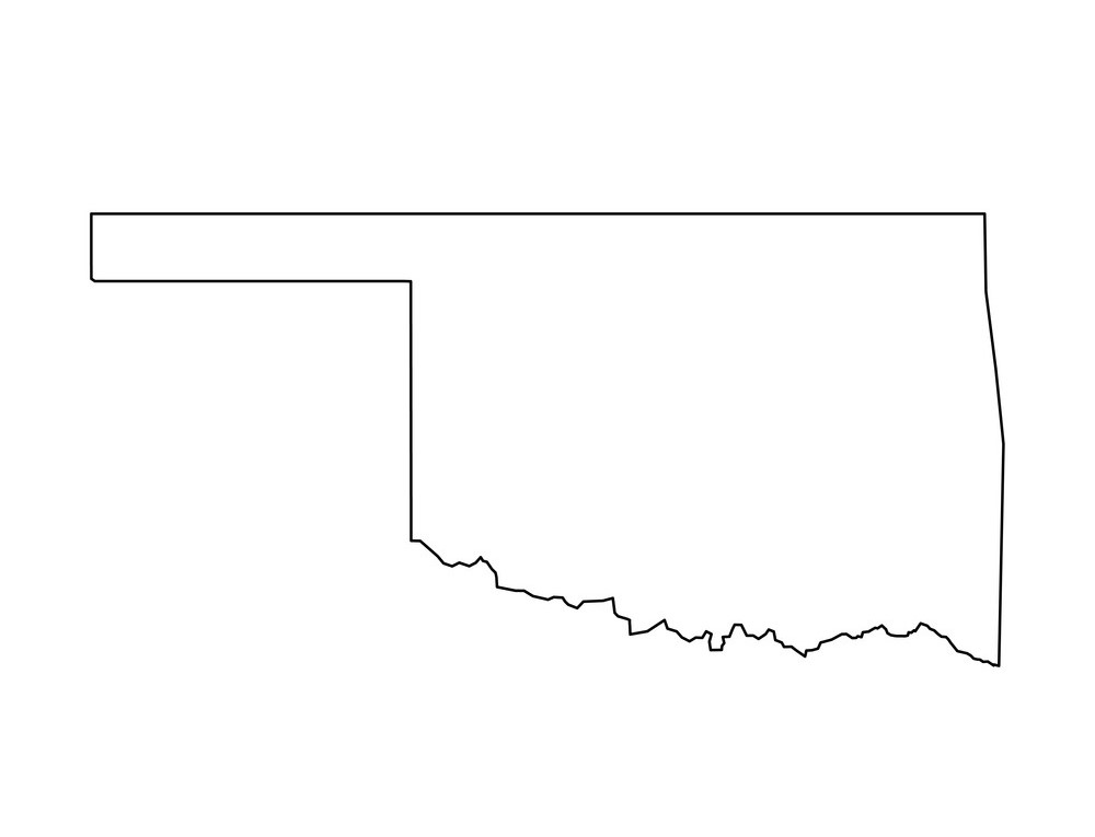 Oklahoma-outline-map
