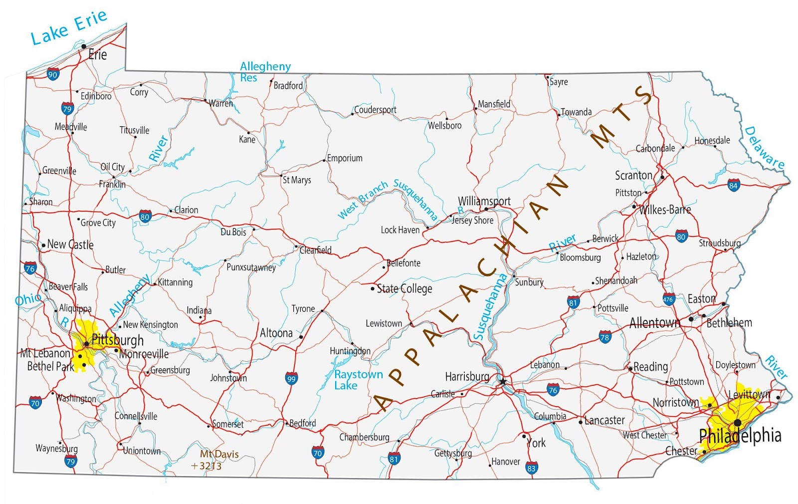 Pennsylvania-map-with-cities