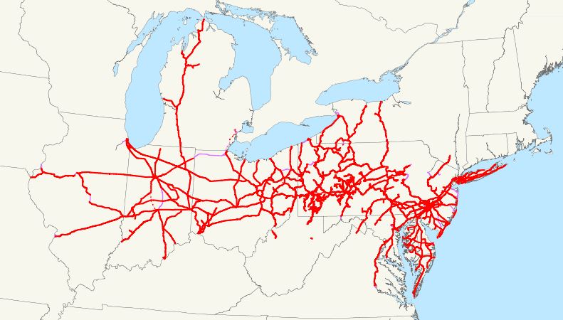 Pennsylvania-railroad-map