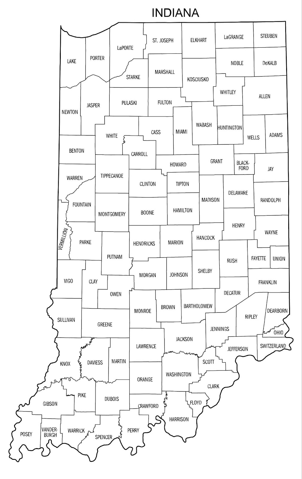 Printable-map-of-indiana