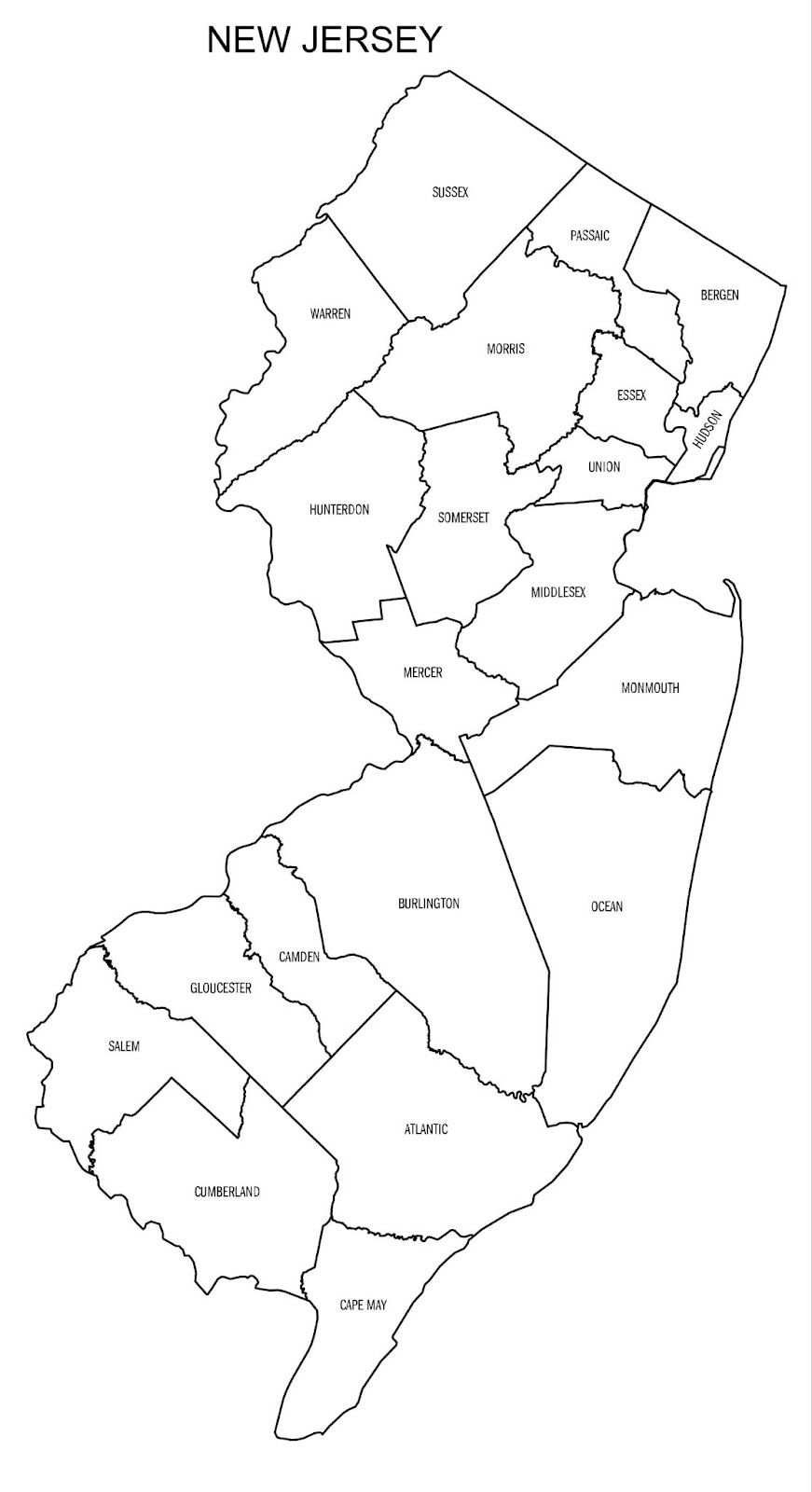 Printable-map-of-new-jersey