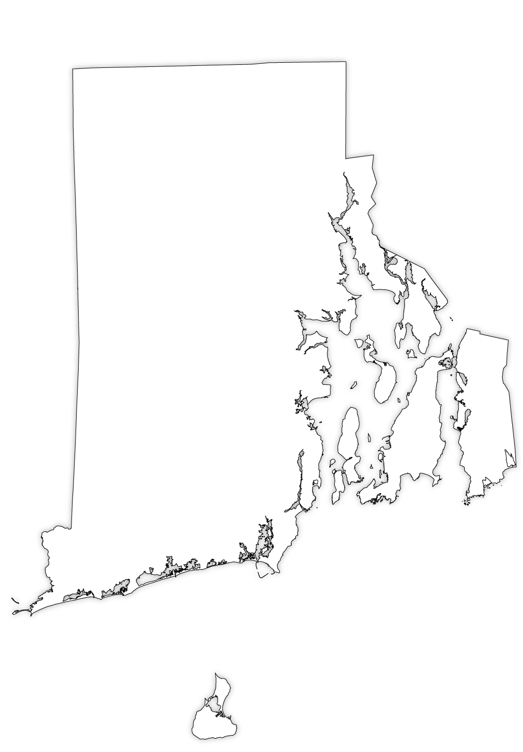 Rhode-island-outline-map