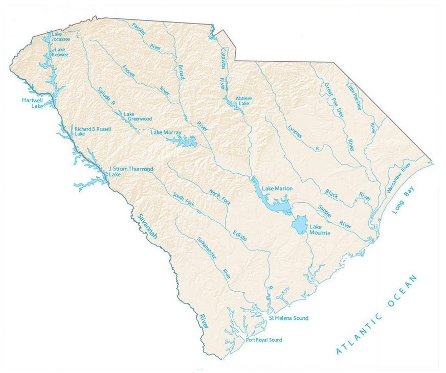 South-carolina-rivers-map