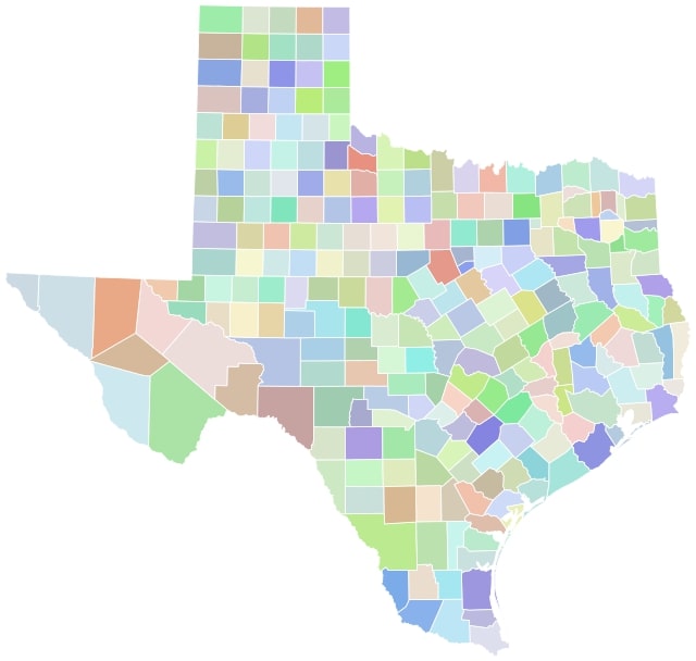 Texas-county-map