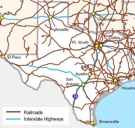Texas-railroad-map