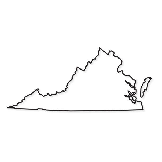 Virginia-outline-map