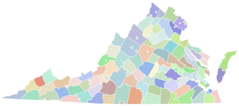 Virginia-county-map