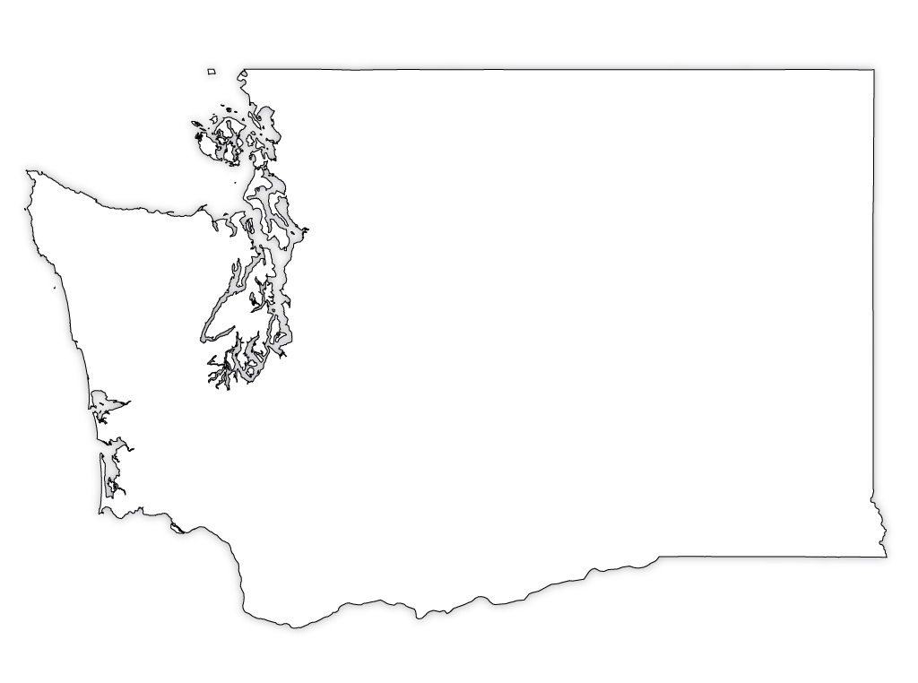 Washington-outline-map