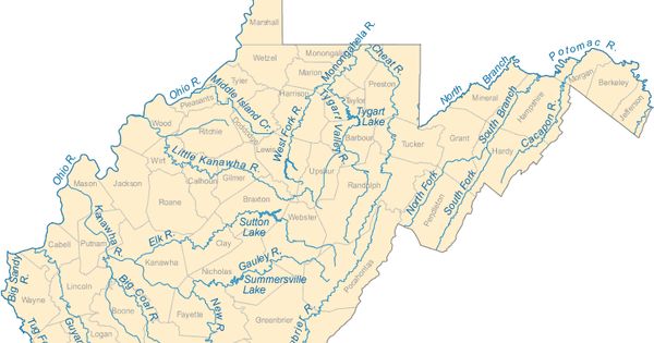 West-virginia-rivers-map