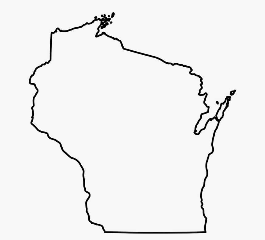 Wisconsin-outline-map